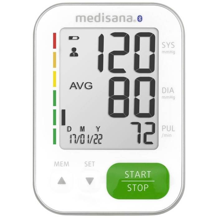 Image secondaire de Tensiometre connecté BU 570 medisana - Design fin - Grand écran - Chiffre XXL - Mesure de l'arythmie - Bluetooth - 240 Mémoires