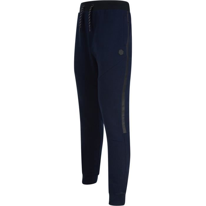 DISSIDENT Pantalon de Jogging Bleu Marine/Noir Homme