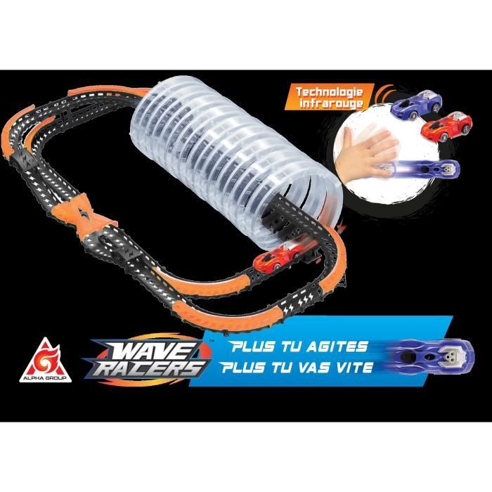 Circuit Wave Racer Spiral Frenzy - 9 loopings + 2 voitures