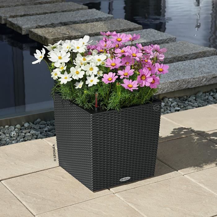 Image secondaire de Jardiniere - Cube cottage 40 - Kit complet - Granit - 31 L - LECHUZA