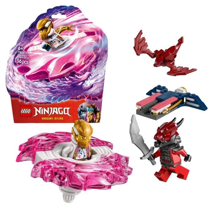 LEGO NINJAGO 71824 La toupie Spinjitzu du dragon de Sora - Jeu de construction des 6 ans