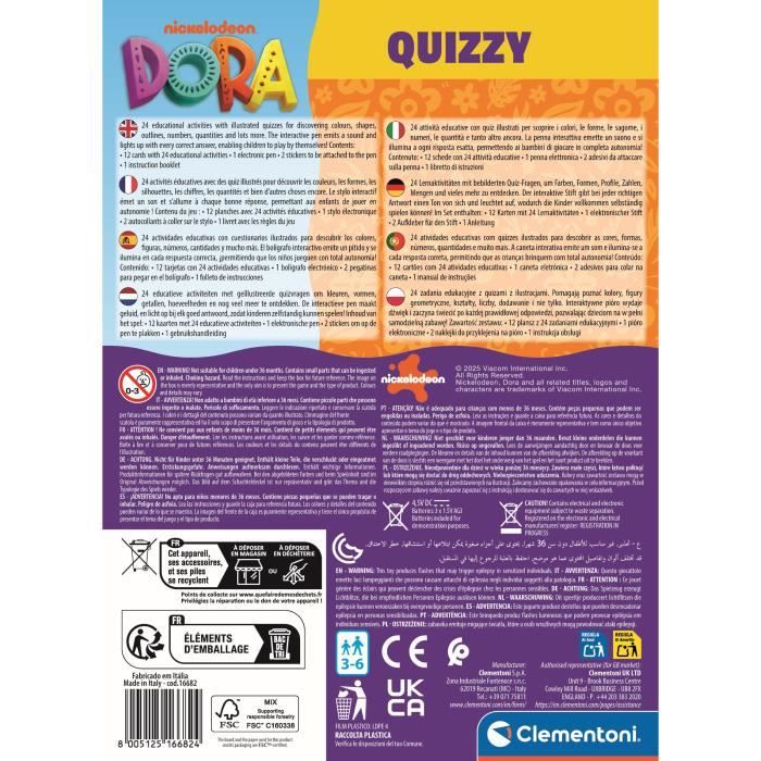 Image secondaire de CLEMENTONI - Quizzy - Dora