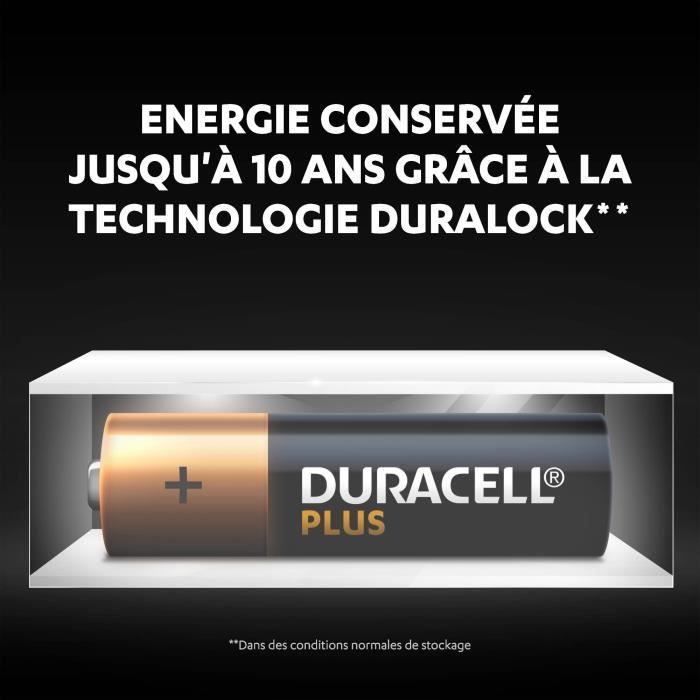 Duracell Plus, lot de 12 piles alcalines type AA 1,5 Volts, LR06