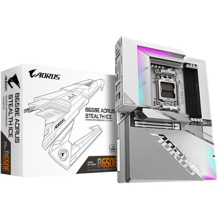 Scheda madre - GIGABYTE - B650E AORUS STEALTH ICE - AMD AM5 - DDR5 - Wi-Fi 7