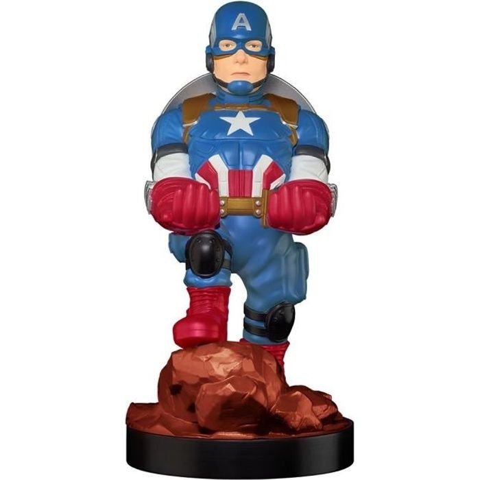 Figurine Captain America - Support & Chargeur pour Manette et Smartphone - Exquisite Gaming
