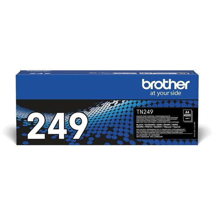 Very high capacity black toner Brother TN249BK - 4500 pages