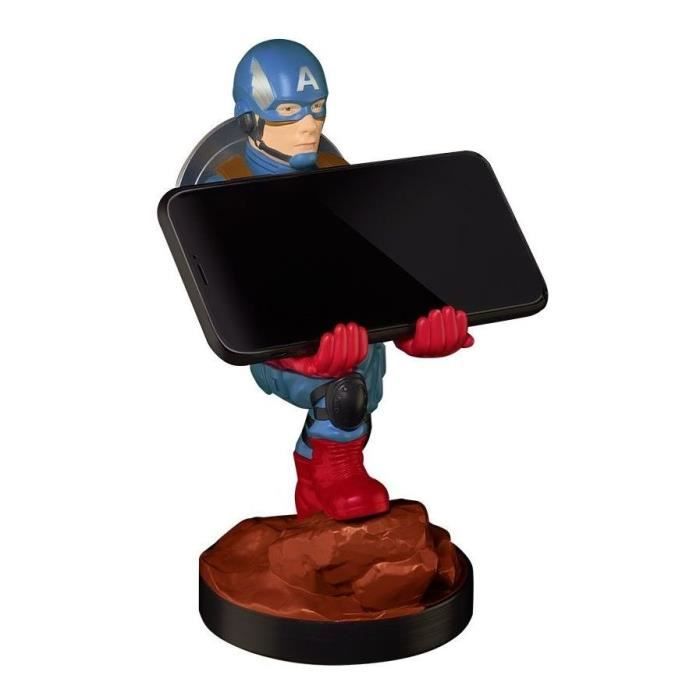 Figurine Captain America - Support & Chargeur pour Manette et Smartphone - Exquisite Gaming