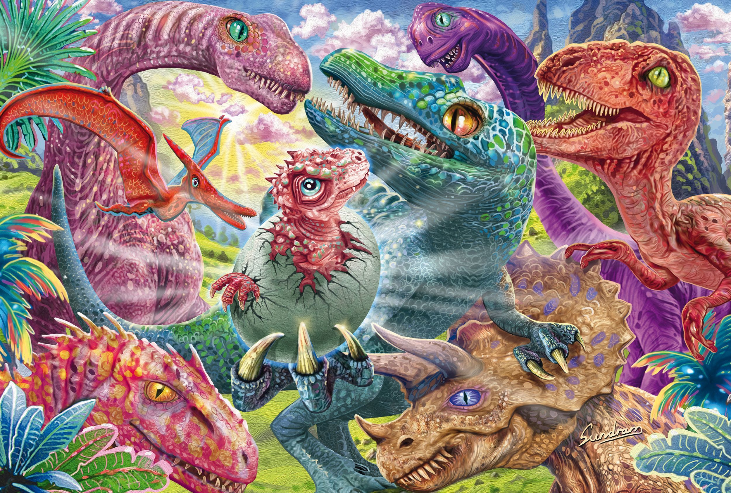 Image secondaire de Puzzle Petit Dino - Grandes Aventures 100 Pièces