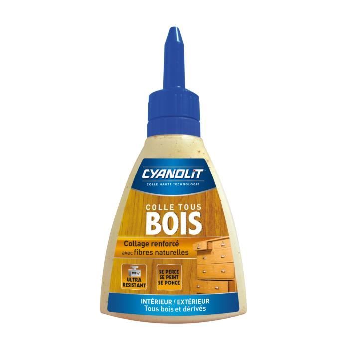 Colle bois - CYANOLIT - Bois et dérivés - 290 g - Haute résistance - Idéale pour bois et matériaux dérivés