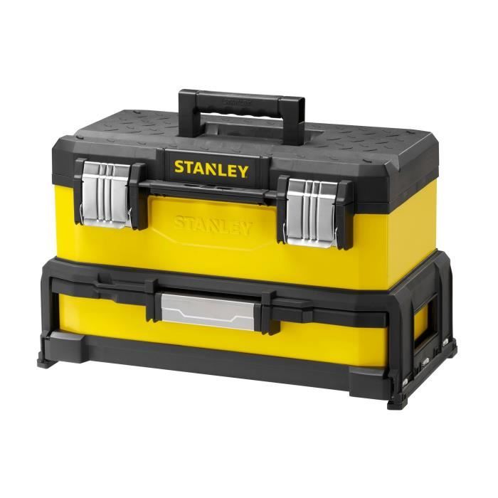 Caja de herramientas STANLEY con caj�n amarillo 51cm vac�a