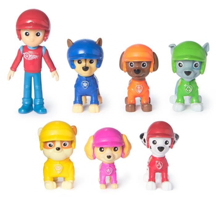 SPIN MASTER CONFEZIONE MULTIPLA DA 7 FIGURINE DI RUOTE DI SOCCORSO PAW Patrol