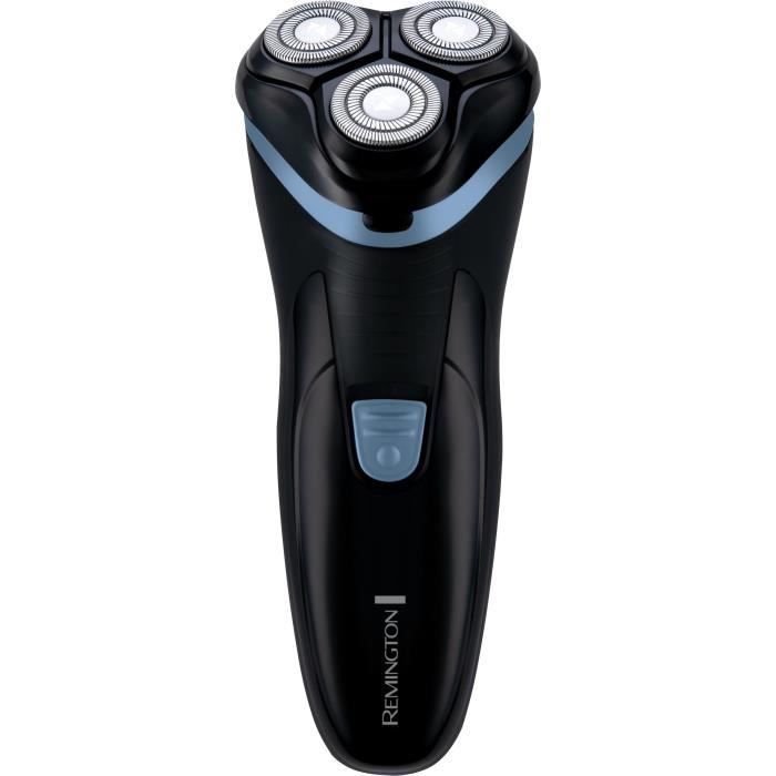 Rasoio rotante a batteria - REMINGTON - R1000 - 3 lame Dual Track - Rifinitore retrattile - Durata batteria 30 min - LED