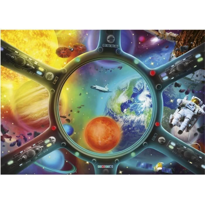 Image secondaire de Puzzle - EDUCA - Promenade Spatiale - 500 pièces - Thème Science et espace - Dimensions 48x34 cm