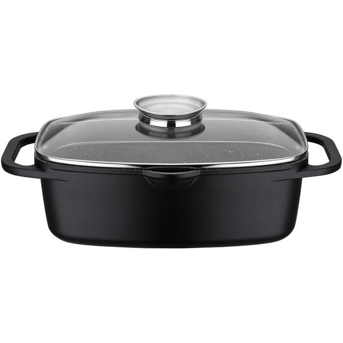 Teglia da forno - BAUMALU - 382983 - Rettangolare - Interno in ceramica - 33 x 21 cm