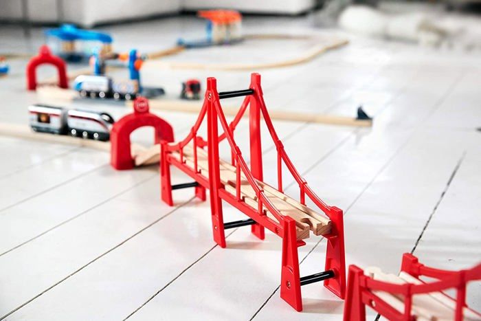 Brio World Double Pont Suspendu - Accessoire pour circuit de train en bois - Ravensburger - Mixte des 3 ans - 33683