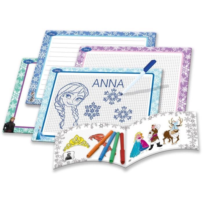 Image secondaire de Kit de dessin - LISCIANIGIOCHI - LA REINE DES NEIGES - Ardoises, Feutre effaçable