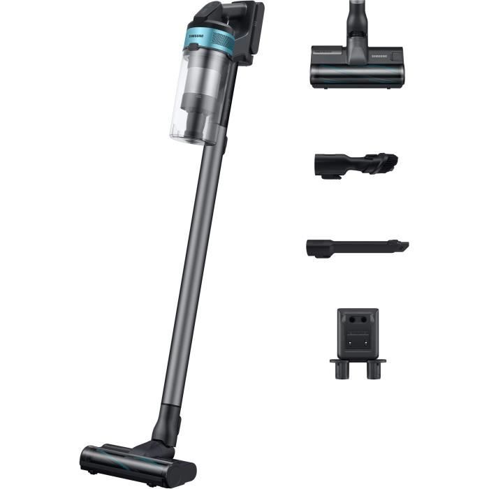 SAMSUNG Jet 75E Turbo - Aspirateur Balai - 200 AW - 60min - 0,8 L - Gris / Bleu