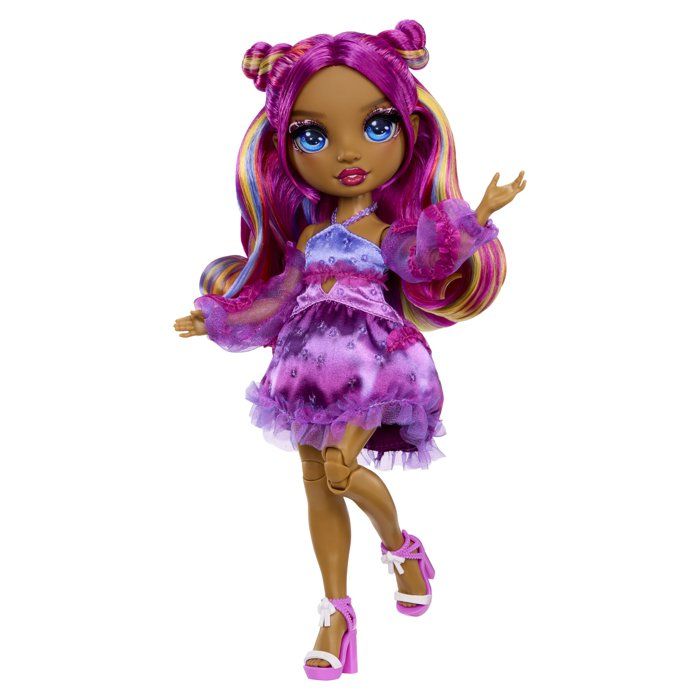 Image secondaire de Poupée Mannequin Be Dazzling Noemie Violette - Rainbow High - 28 cm