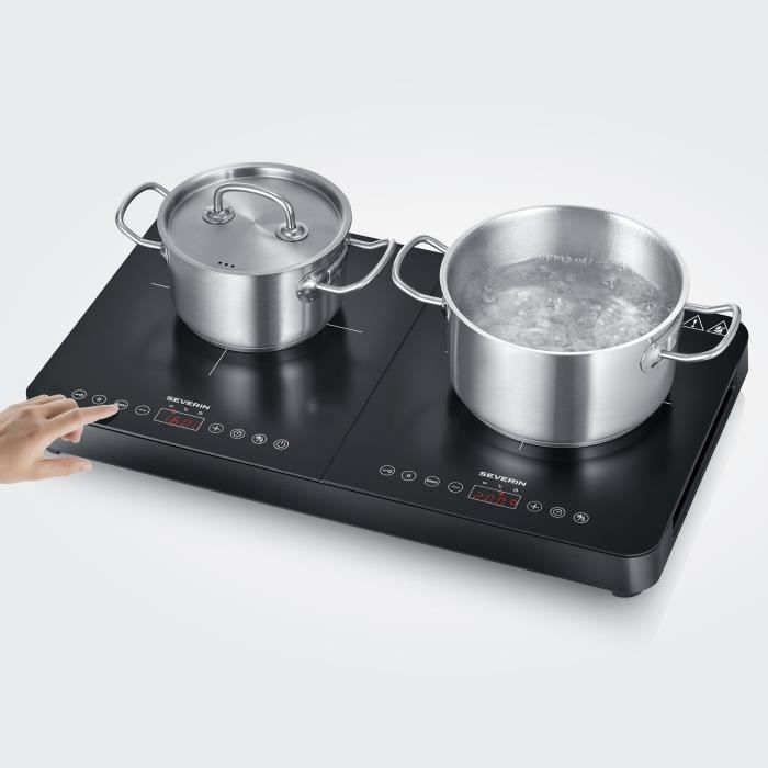 Image secondaire de Plaque de cuisson vitrocéramique SEVERIN DK9194 - 2 foyers, 3400W