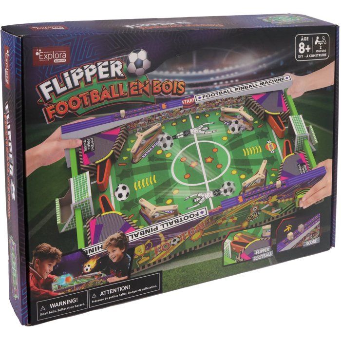 Image secondaire de Flipper Football à Construire - EXPLORA - 91 Pièces pour 2 Joueurs