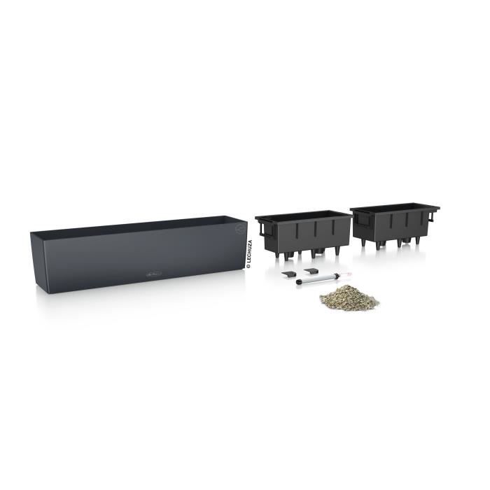 Image secondaire de Jardiniere - Balconera color 80 - Kit complet - Gris ardoise - 12 L - LECHUZA