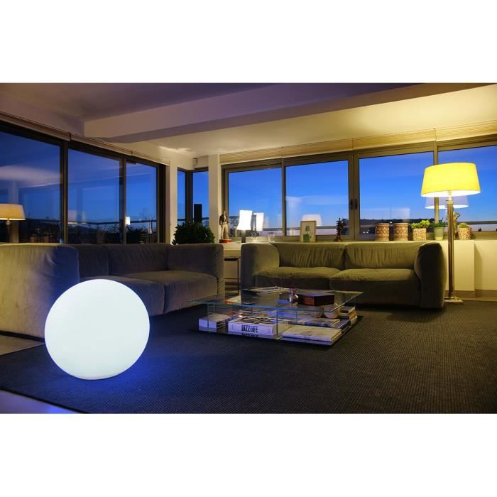 LUMISKY - Boule lumineuse filaire pour extérieur LED - blanc BOBBY - Ø60cm culot E27