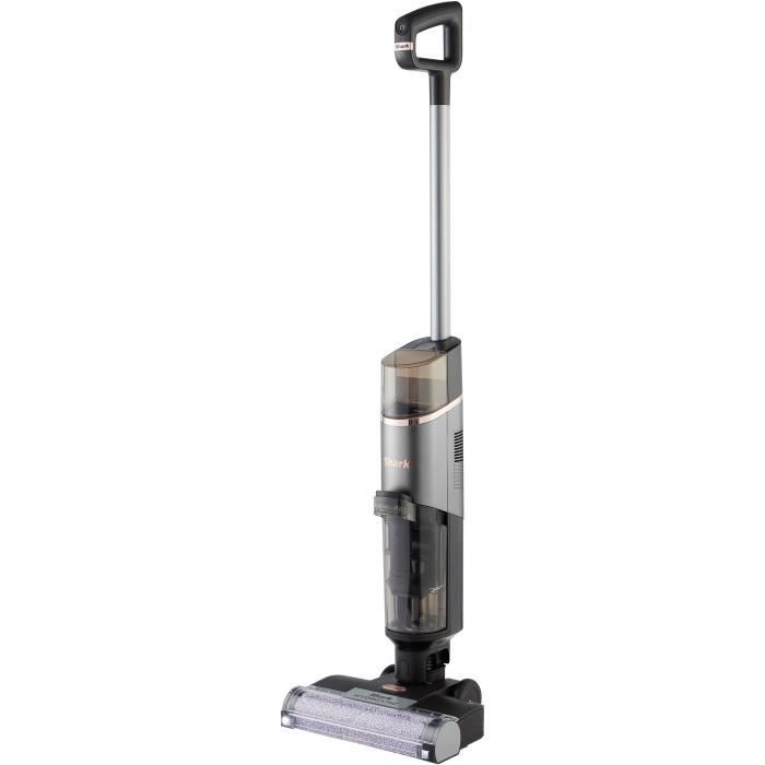 NEW SHARK HydroVac WD210EU - Pulitore per pavimenti duri senza fili - Spazzola rotante antimicrobica - Aspira e pulisce