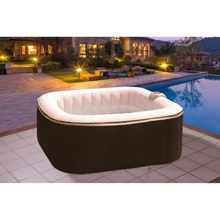 Inflatable Spa Square 4 Person Size 1 57 x 0 67 m Material Laminated