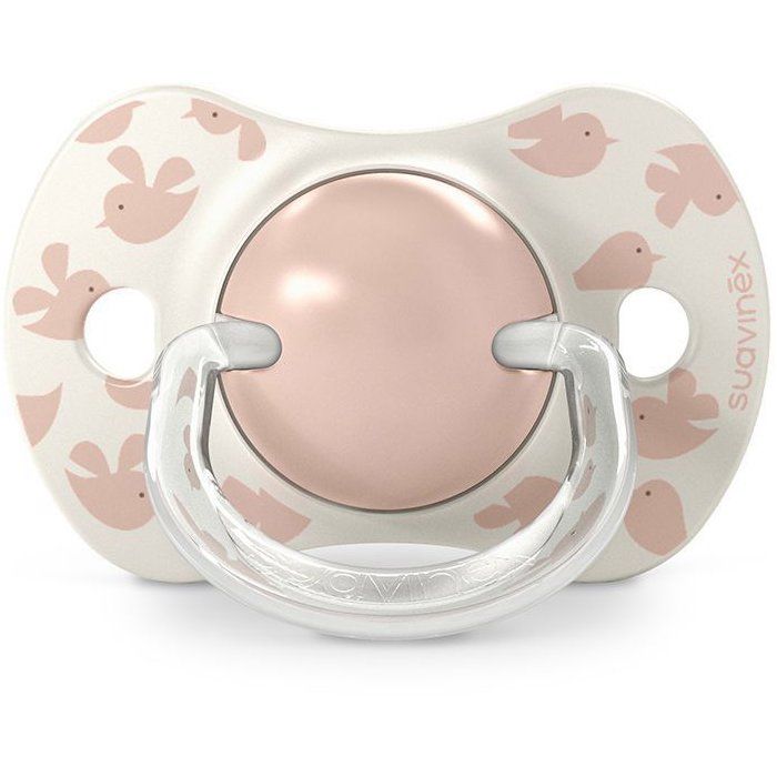 Image secondaire de Lot de 2 sucettes symétriques Birdies - SUAVINEX - 6 à 18 mois - Rose