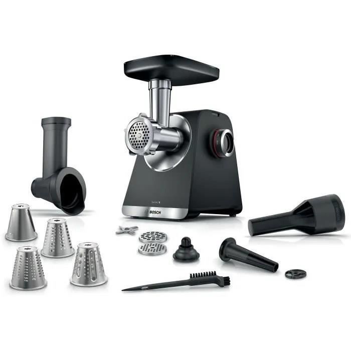 Hachoir a viande BOSCH S�rie 6 MFWS640B - 500 W - 3,5 kg/mn - 3 grilles de hachoir - Noir