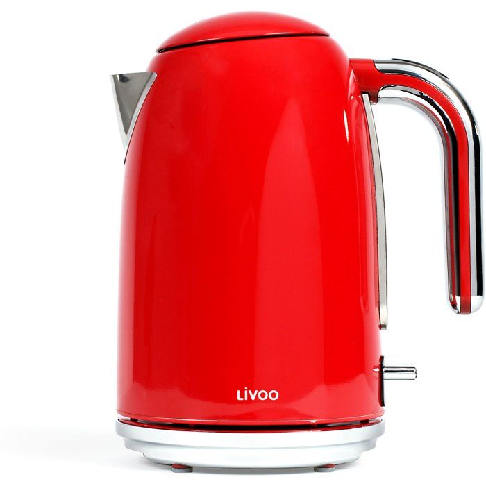 Bouilloire Électrique Rétro Rouge 1,7 L - LIVOO DOD180R