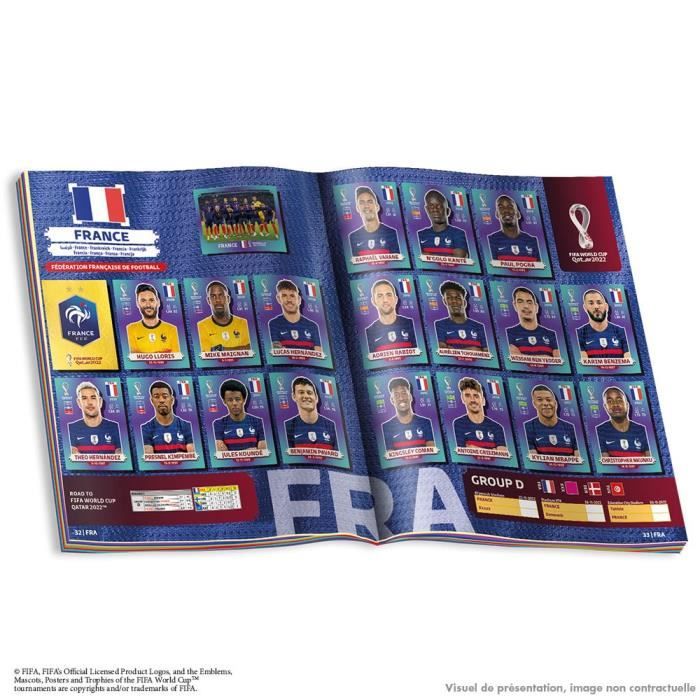Boite métal pocket de 9 pochettes de 5 stickers de cartes a collectionner PANINI - World cup 2022