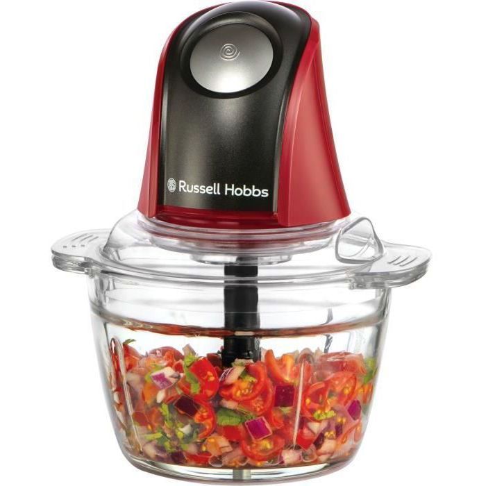 Chopper - RUSSEL HOBBS - Desire Red - 200 W - 1 L - Rosso