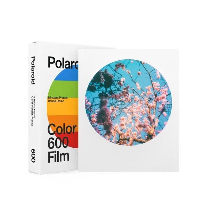 Polaroid 600 Films couleur – Round Frame - pack de 8 films