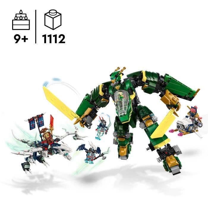 Image secondaire de LEGO NINJAGO 71845 L'Avion-Robot De Lloyd - Jeu De Construction Pour Garçon Des 9 Ans