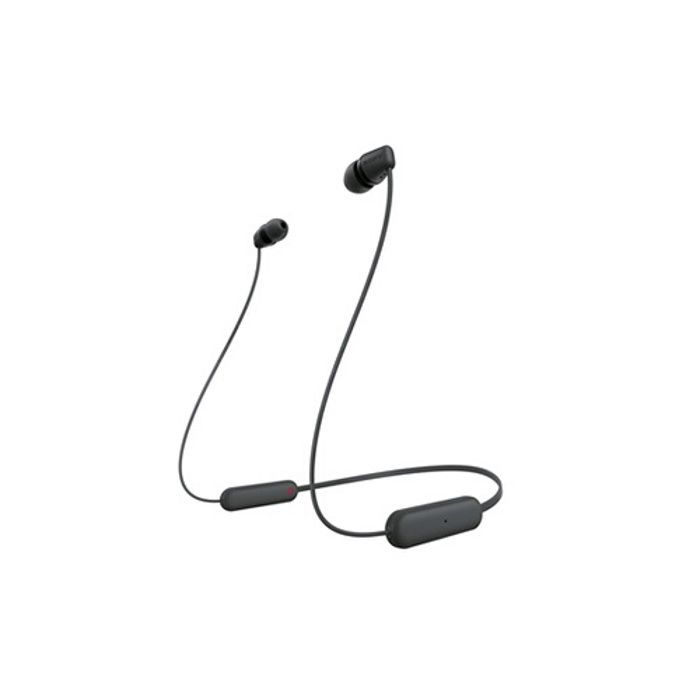 Écouteurs Bluetooth sans fil SONY WI-C100 - Autonomie jusqu'a 25 h - Noir