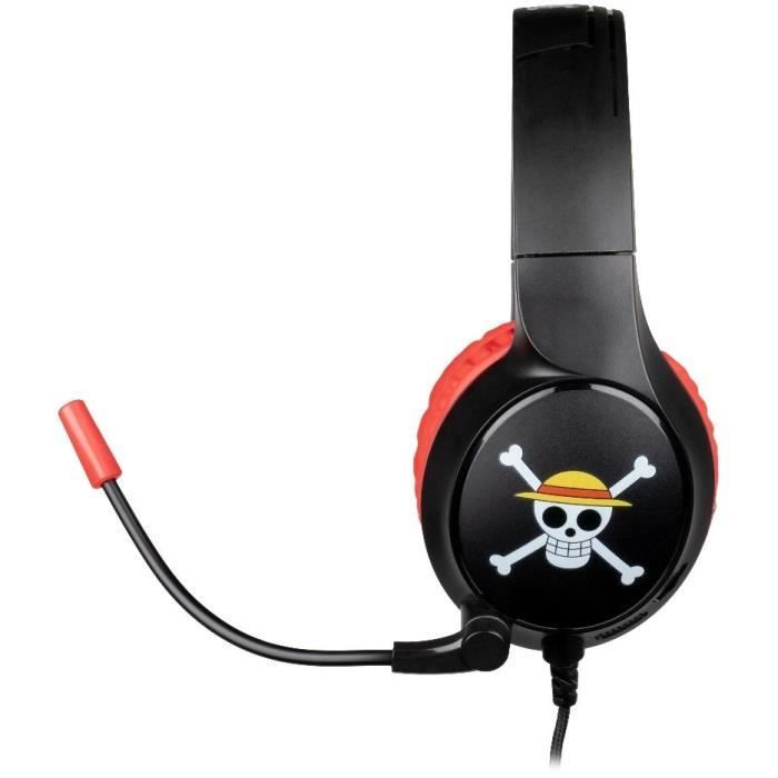 Image secondaire de Casque gaming filaire - KONIX - One Piece - PC, PS4, PS5, Switch et Xbox - Microphone - Câble 1,5 m - Prise Jack 3,5 mm - Luffy