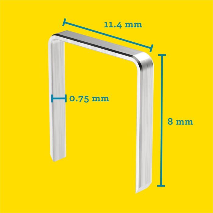 Image secondaire de Agrafes Rapid n°53 8mm - Boîte de 5000 unités