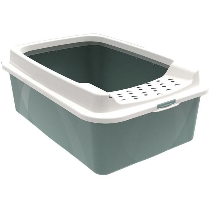 Caja de arena con bordes - ROTHO MYPET - BONNIE - 57,2 x 39,3 x 20,9 cm - Verde