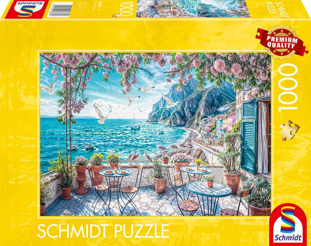 Puzzle Terrasse en Bord de Mer - 1000 Pièces - Schmidt Spiele
