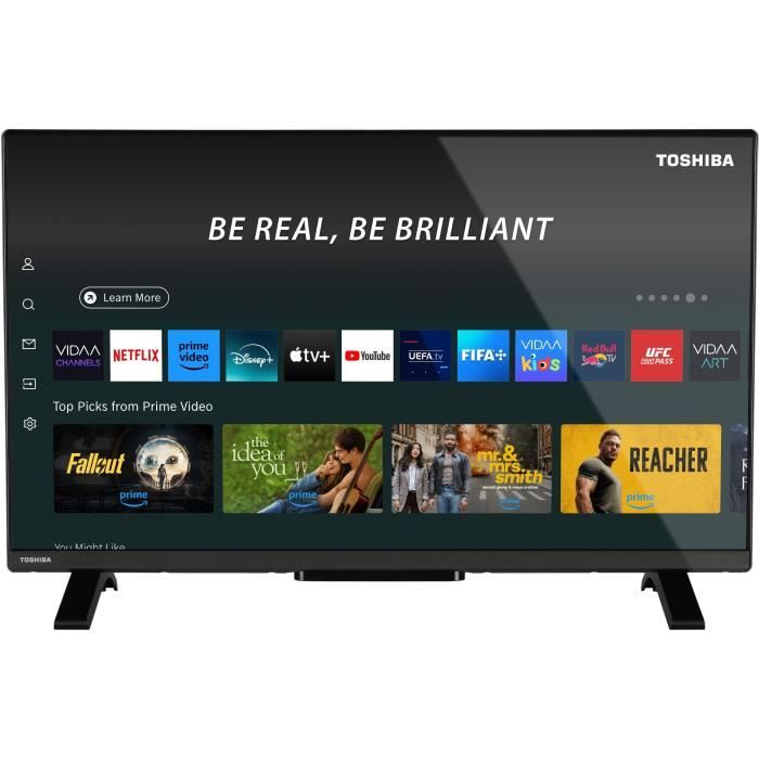 TOSHIBA 32QV2F63DG - TV QLED 32'' (80 cm) - FHD 1920x1080 - DTS Virtual:X - Smart TV - 2xHDMI