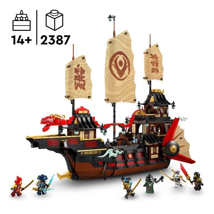 Image secondaire de LEGO NINJAGO 71848 Le Temple Bounty - Jeu de construction pour garçon des 14 ans - Bateau