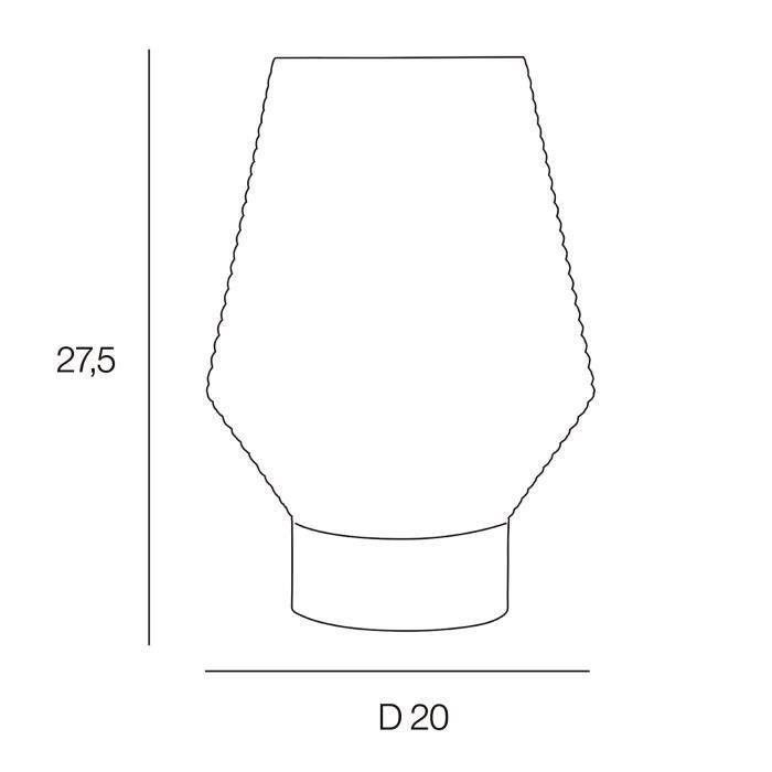 COREP Lampe base ronde - Métal - H 27,5 x Ø 20 cm - Laiton brossé et verre fumé