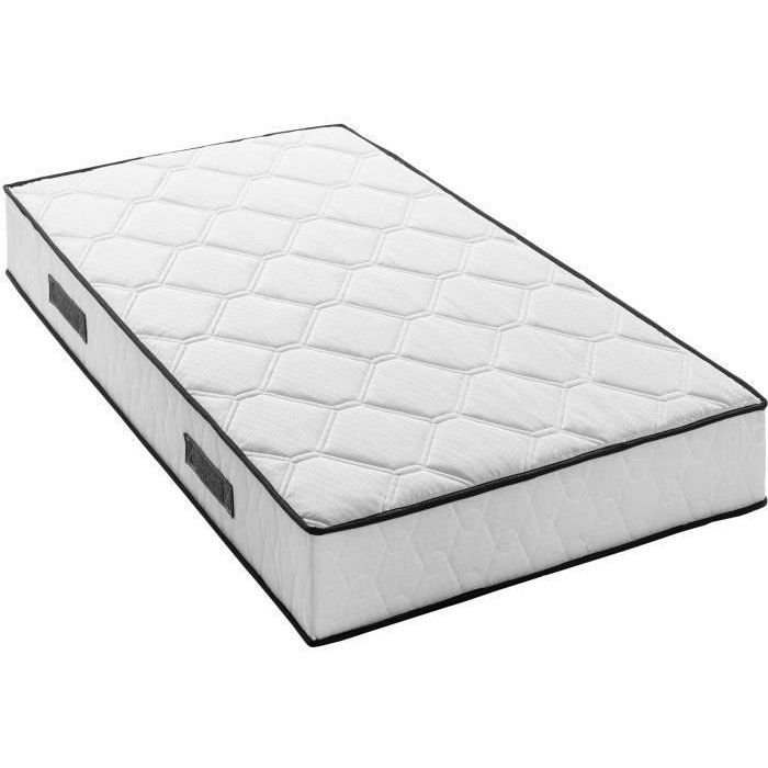 Matelas 90 x 200 cm - Hauteur 24 cm - 380 ressorts ensach�s - 7 zones - Equilibr� - r�versible - fabriqu� en Belgique