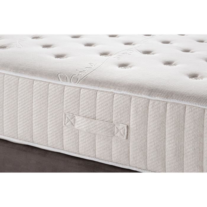 DEKO DREAM Ensemble Matelas + 2 Sommiers 180x200 - Ressorts ensachés - NATURA LAINE