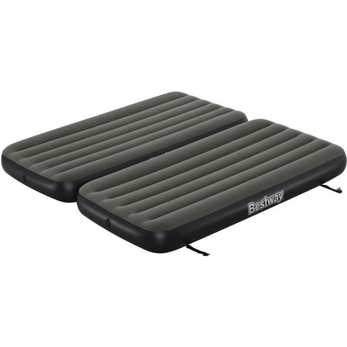 Letto 3 in 1 - BESTWAY - Airbed Tritech™ Connect and Rest™ - Letti gemelli, letto rialzato, letto king size - 188 x 99 x 25 cm - 150 kg max