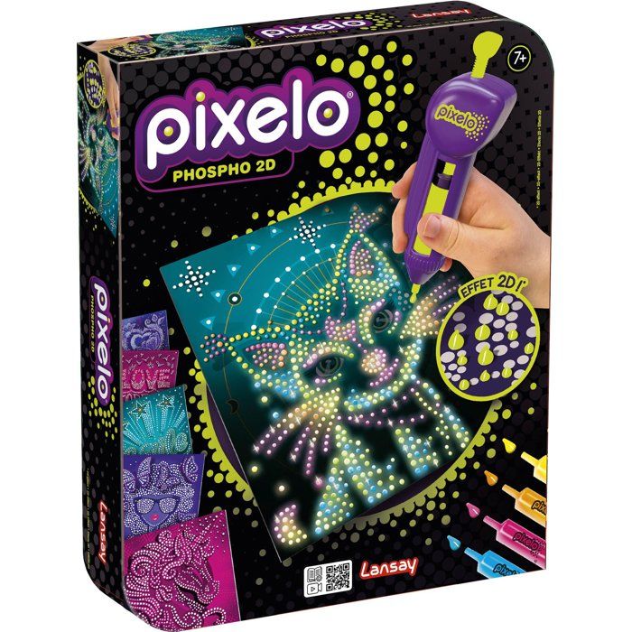 Juego de colorear - LANSAY - 20285 - Pixelo Phospho 2D