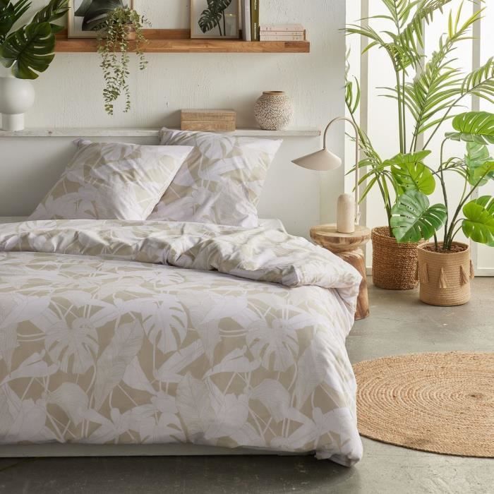 Bedding set - TODAY Crazy - Jungle print - 2 people - 220 x 240 cm - Beige