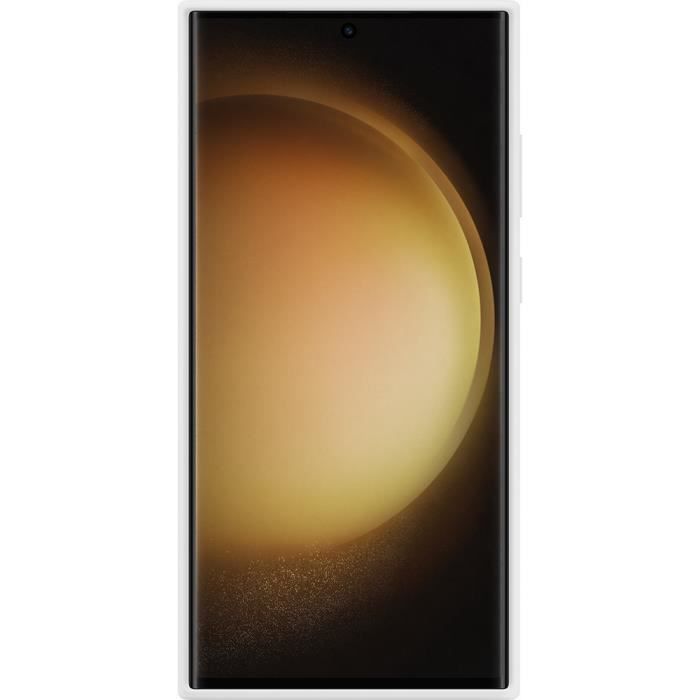 SAMSUNG Coque silicone avec laniere Galaxy S23 Ultra Blanc