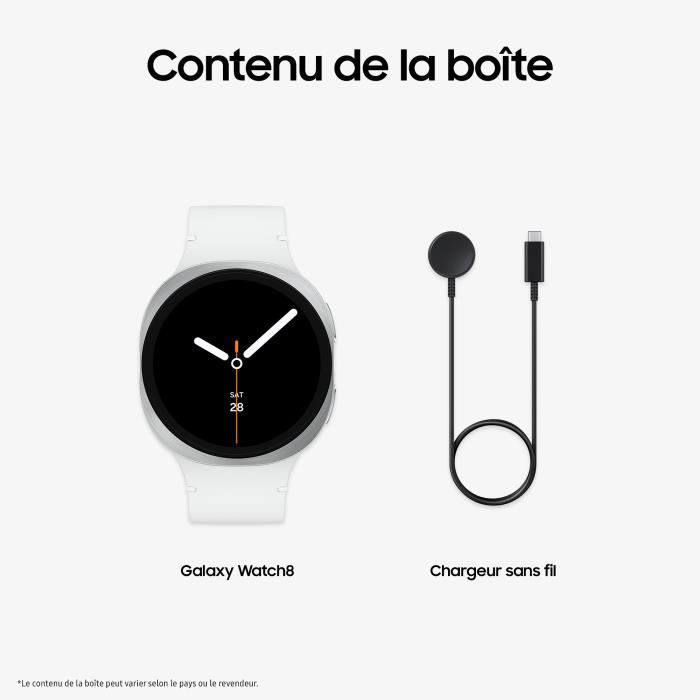 Image secondaire de Samsung Galaxy Watch8 Montre connectée Bluetooth 44mm Silver